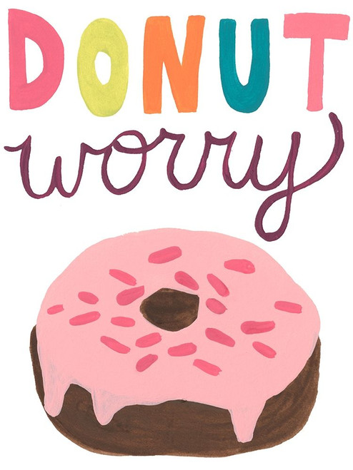 Happy Donuts IV Poster Print - June Erica Vess