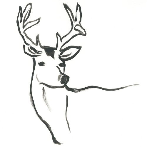 Minimal Deer I Poster Print - June Erica Vess