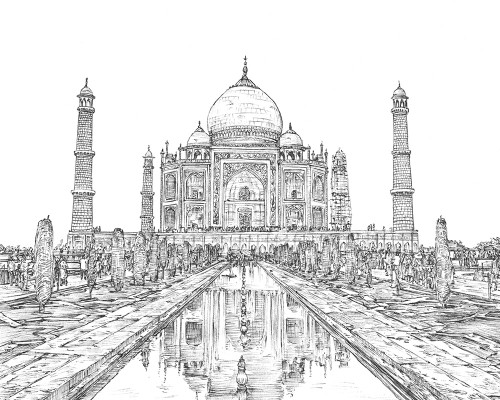 India in Black and White II Poster Print - Melissa Wang
