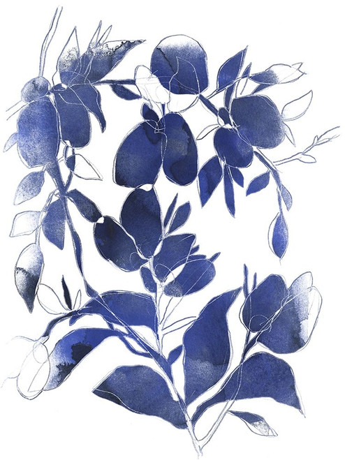 Indigo Branch I Poster Print - June Erica Vess