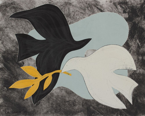 Dove Composition IV Poster Print - Rob Delamater