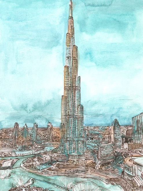 Day Landing Dubai II Poster Print - Melissa Wang