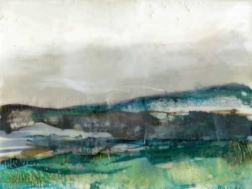 Aqua Hills II Poster Print - Jennifer Goldberger