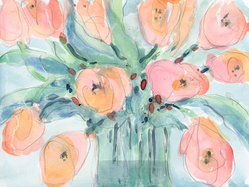Tulip Bouquet III Poster Print - Samuel Dixon