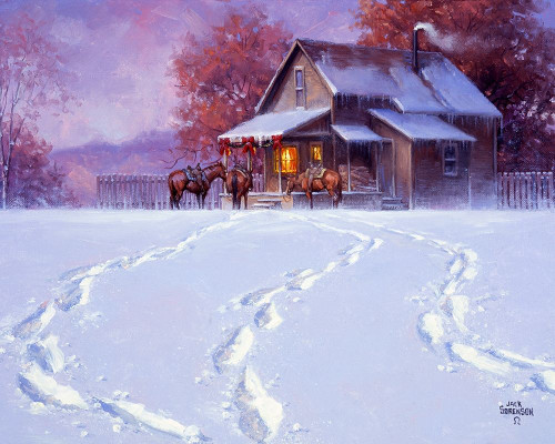 All Tracks Lead Home for the Holidays Poster Print - Jack Sorenson