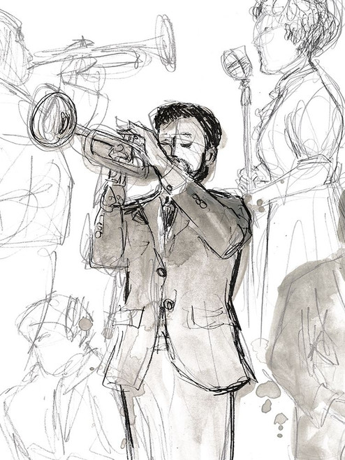 Jazz Sketchbook II Poster Print - June Erica Vess