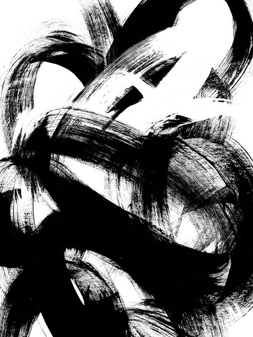 Onyx Swipe I Poster Print - June Erica Vess