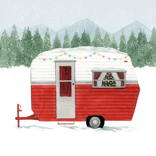 Camping for Christmas I Poster Print - Grace Popp
