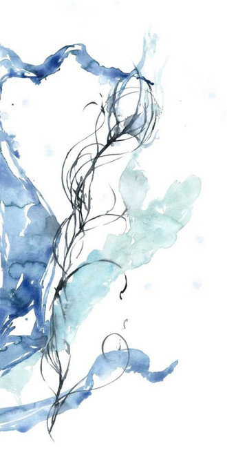 Ocean Etude Triptych III Poster Print - Jennifer Goldberger