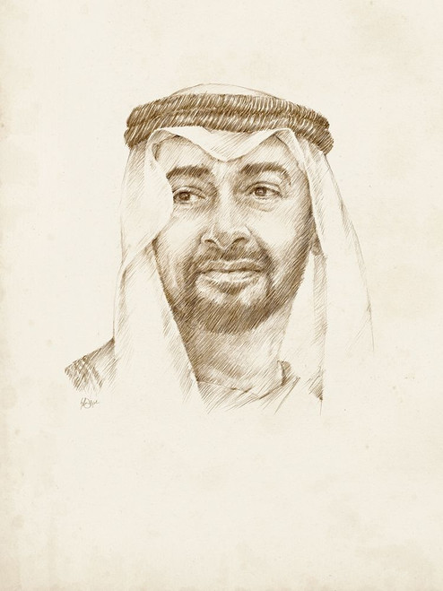 Sheikh Mohammed bin Zayed Al Nahyan Poster Print - Ethan Harper