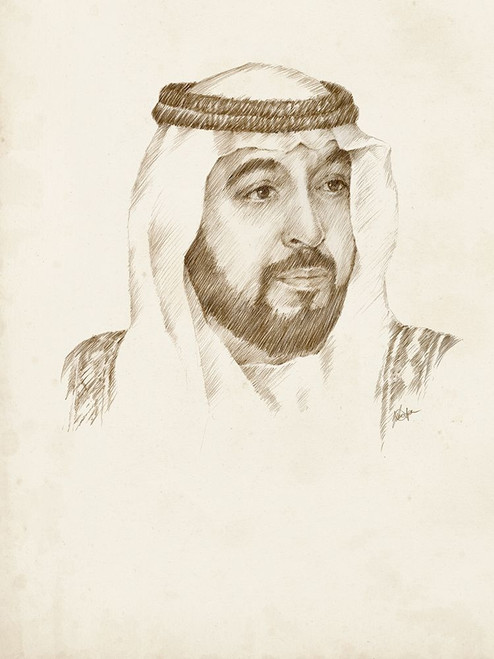 Sheikh Khalifa bin Zayed Al Nahyan Poster Print - Ethan Harper