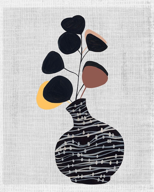Decorated Vase with Plant I Poster Print - Melissa Wang