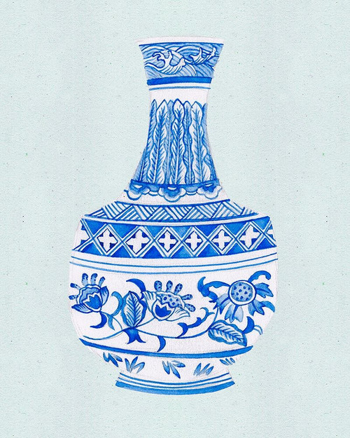 Qing Vase I Poster Print - Melissa Wang