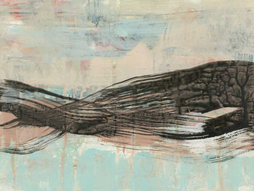 Ebony Ribbon II Poster Print - Jennifer Goldberger