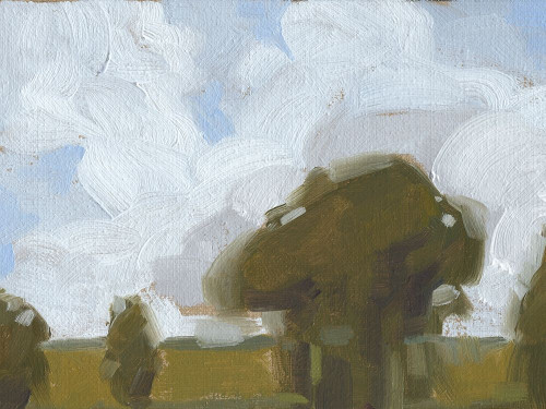 Brushy Summer Sky I Poster Print - Ethan Harper