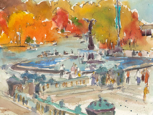 Autumn in New York - Study IV Poster Print - Samuel Dixon