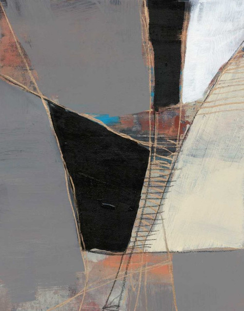Segmented Neutrals II Poster Print - Jennifer Goldberger