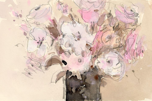 Mauve Arrangement I Poster Print - Samuel Dixon