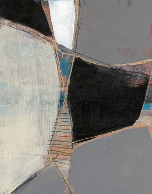 Segmented Neutrals I Poster Print - Jennifer Goldberger