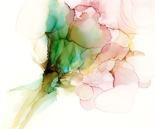 Pink and Turquoise Bloom I Poster Print - Jennifer Goldberger