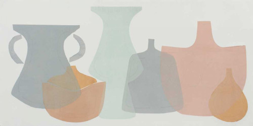 Soft Pottery Shapes I Poster Print - Rob Delamater