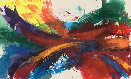 Twisting Rainbow I Poster Print - Jennifer Goldberger