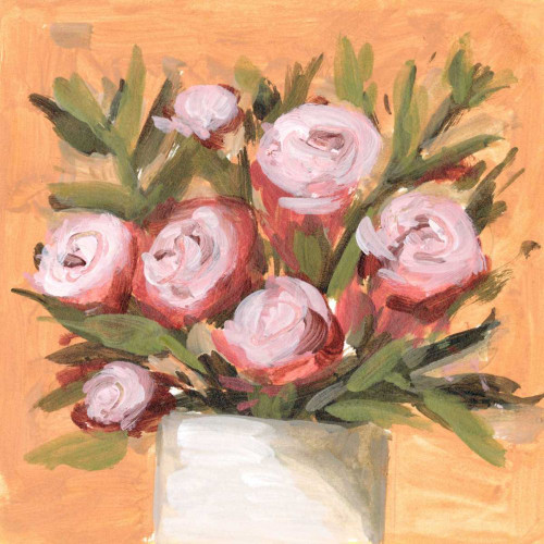 Vase and Roses II Poster Print - Melissa Wang