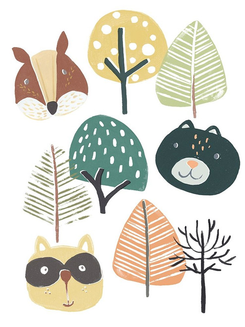 Woodland Faces II Poster Print - June Erica Vess