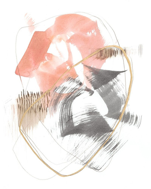 Blushing Circularity I Poster Print - Jennifer Goldberger