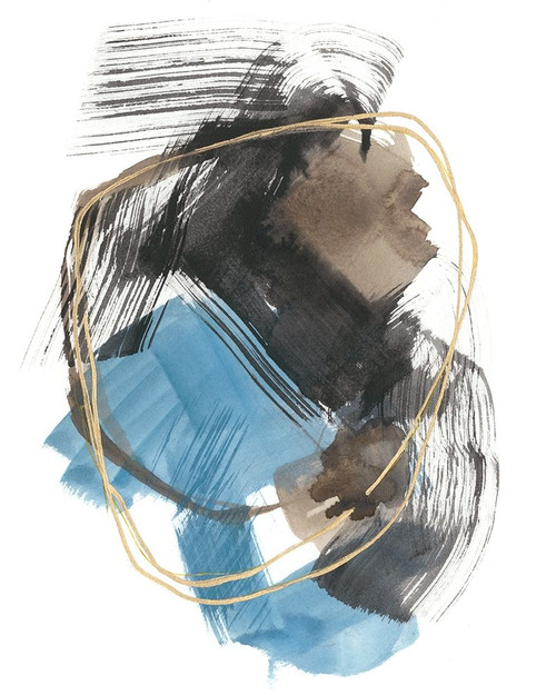 Gold Loops II Poster Print - Jennifer Goldberger