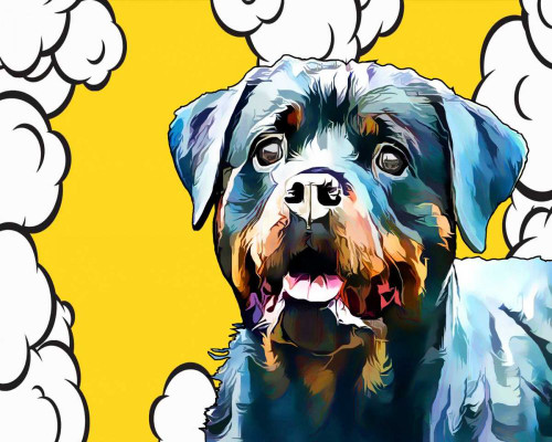 Pop Dog III Poster Print - Kim Curinga