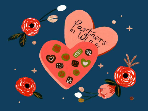 Happy Galentine I Poster Print - Melissa Wang