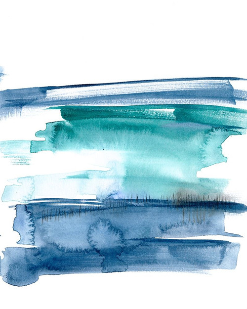 Teal Inside I Poster Print - Jennifer Goldberger