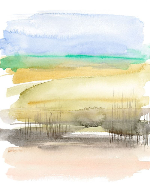 Grassy Marsh I Poster Print - Jennifer Goldberger
