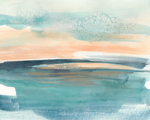 Peachy Salt Spray I Poster Print - Jennifer Goldberger