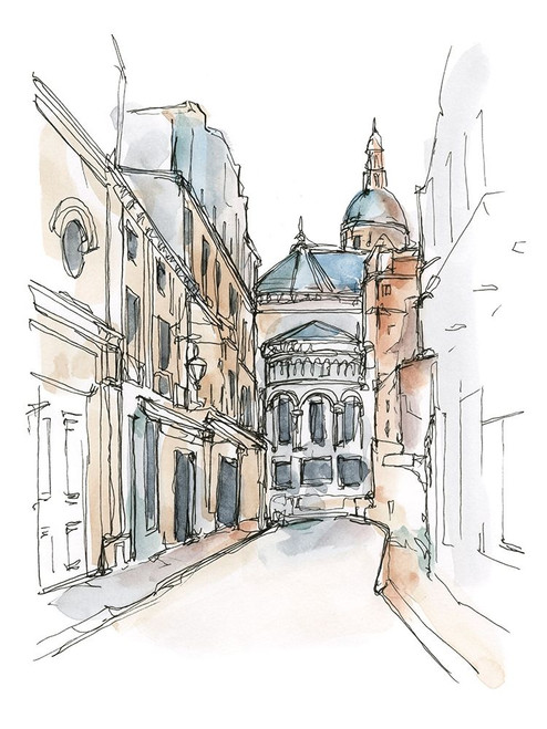 Watercolor Travel Sketchbook IV Poster Print - Ethan Harper