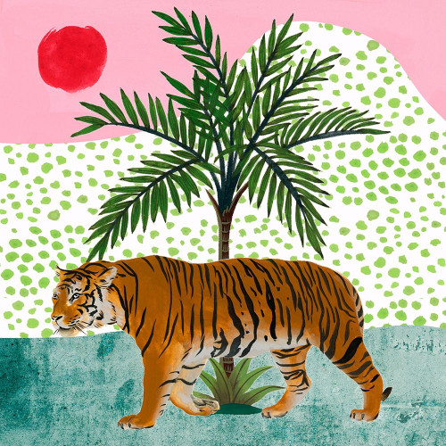 Tiger at Sunrise II Poster Print - Melissa Wang