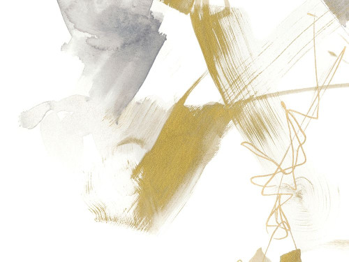 Gold and Grey Exploration IV Poster Print - Jennifer Goldberger