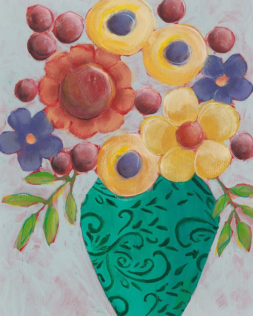 Sunny Floral I Poster Print - Regina Moore