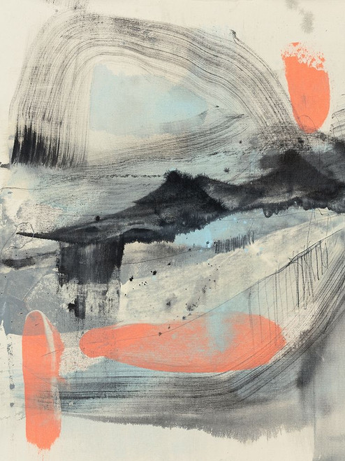 Embellished Twisting Range II Poster Print - Jennifer Goldberger