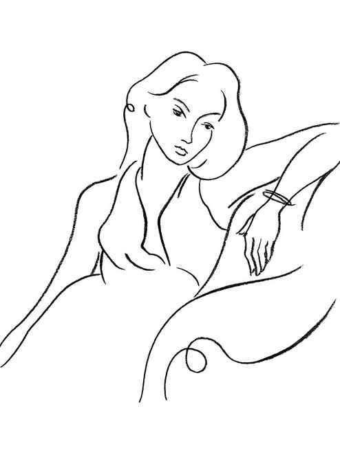 Elegant Portrait II Poster Print - Ethan Harper