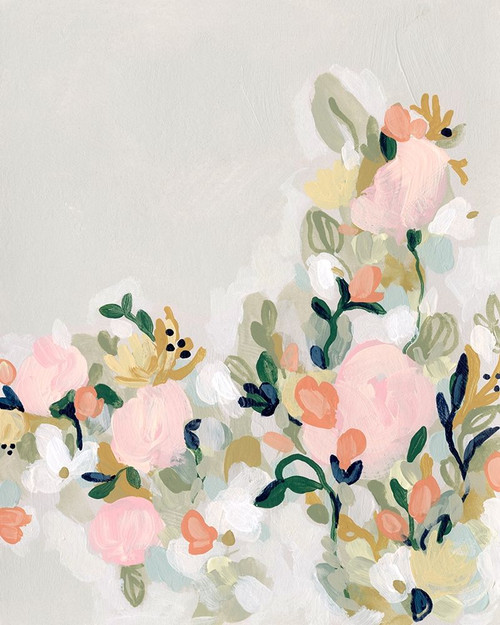 Blushing Blooms I Poster Print - June Erica Vess