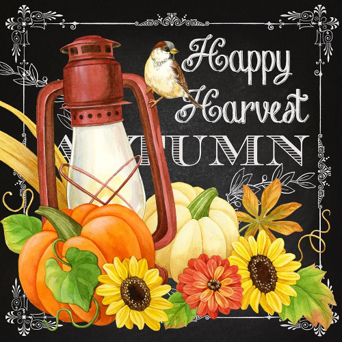 Harvest Greetings IV Poster Print - Jane Maday