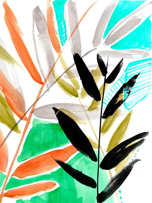 Vivid Fronds I Poster Print - Jennifer Goldberger