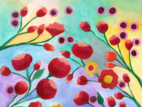 Jambalaya Floral I Poster Print - Regina Moore