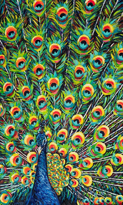 Lavish Peacock I Poster Print - Carolee Vitaletti