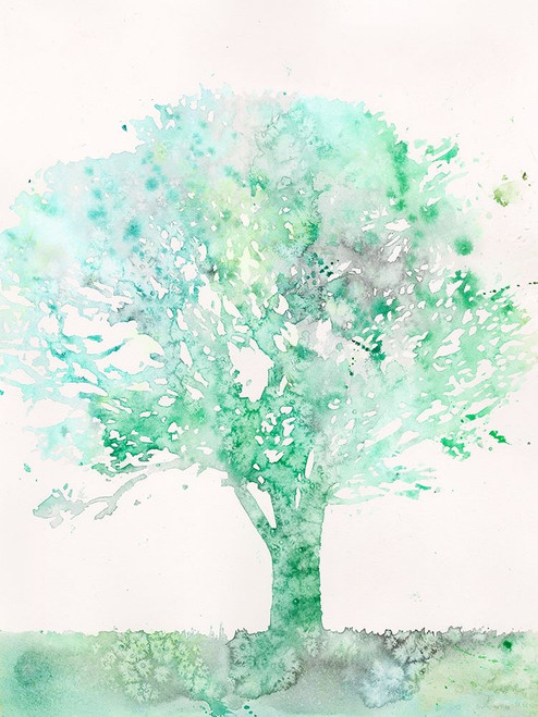 Aquamarine Tree II Poster Print - Megan Meagher