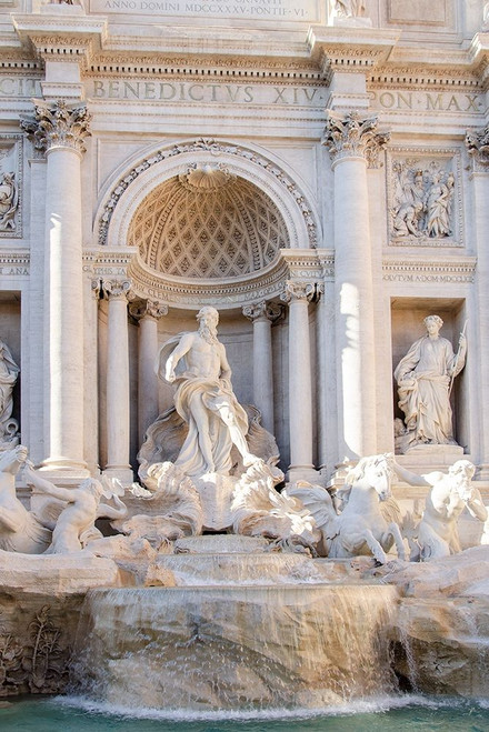 Trevi Fountain in Afternoon Light I Poster Print - Laura DeNardo