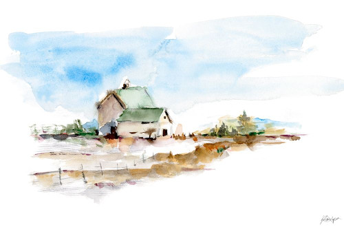 Prairie Farmhouse I Poster Print - Ethan Harper