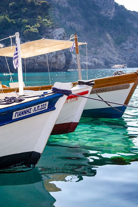Workboats of Corfu, Greece II Poster Print - Laura DeNardo